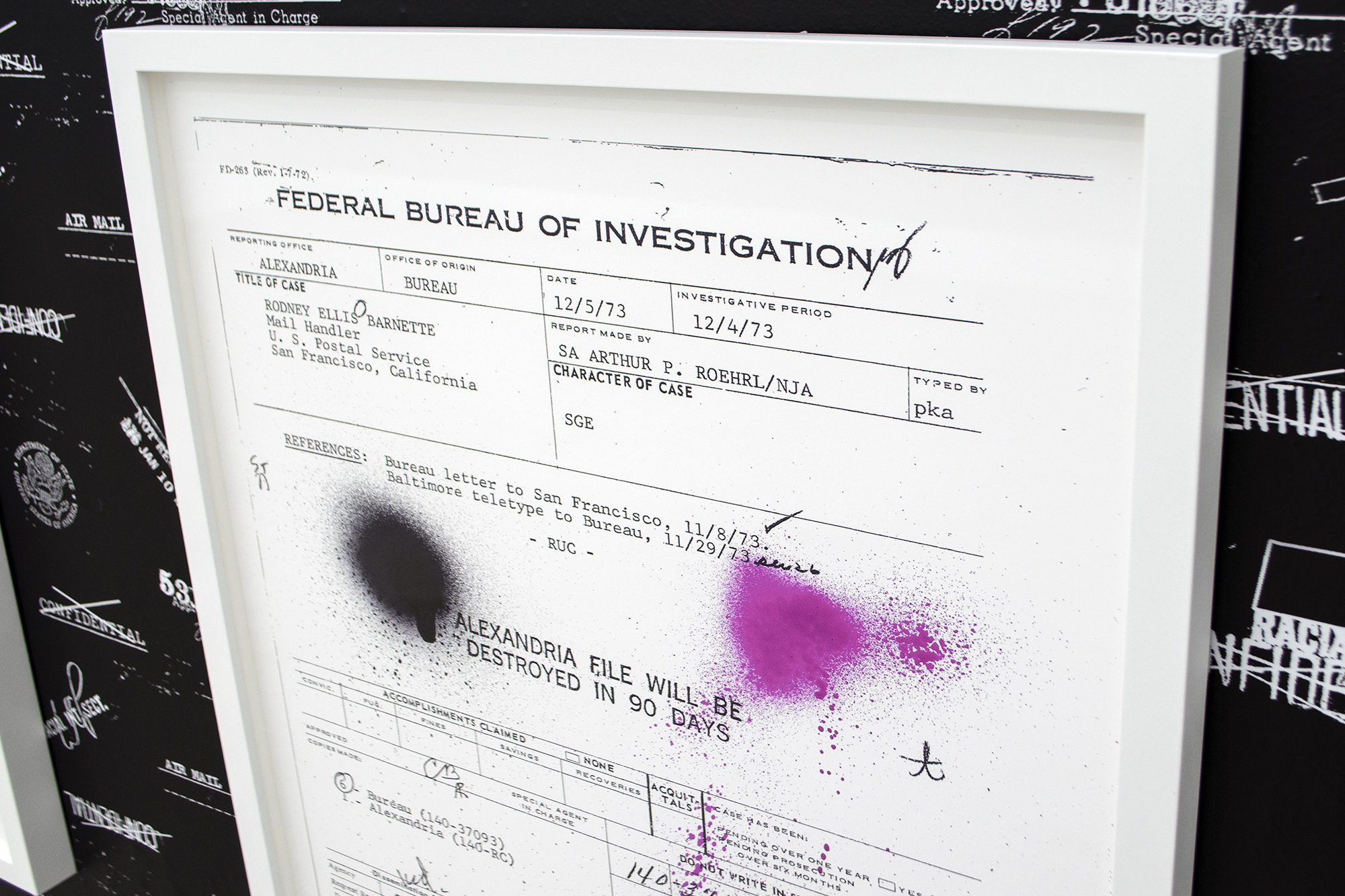 My Father’s FBI File, Project 4 , 2017