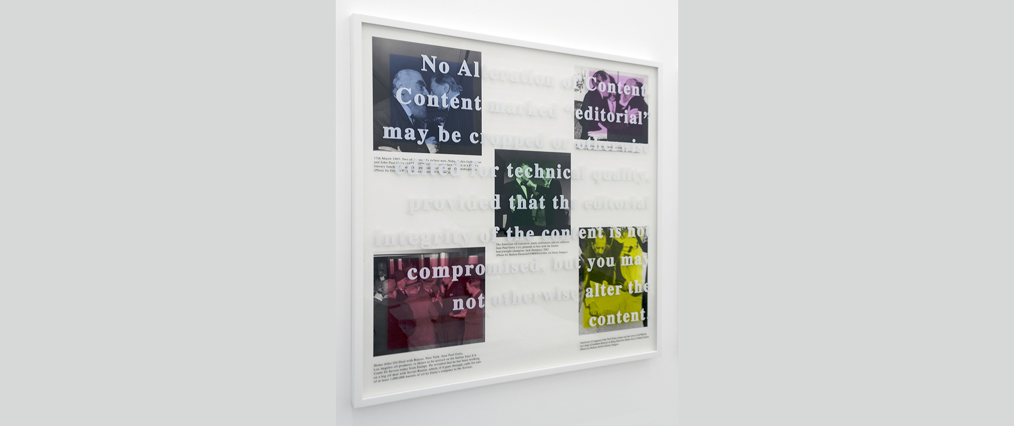 Property, J. Paul Getty, No Alteration of Content, 2019