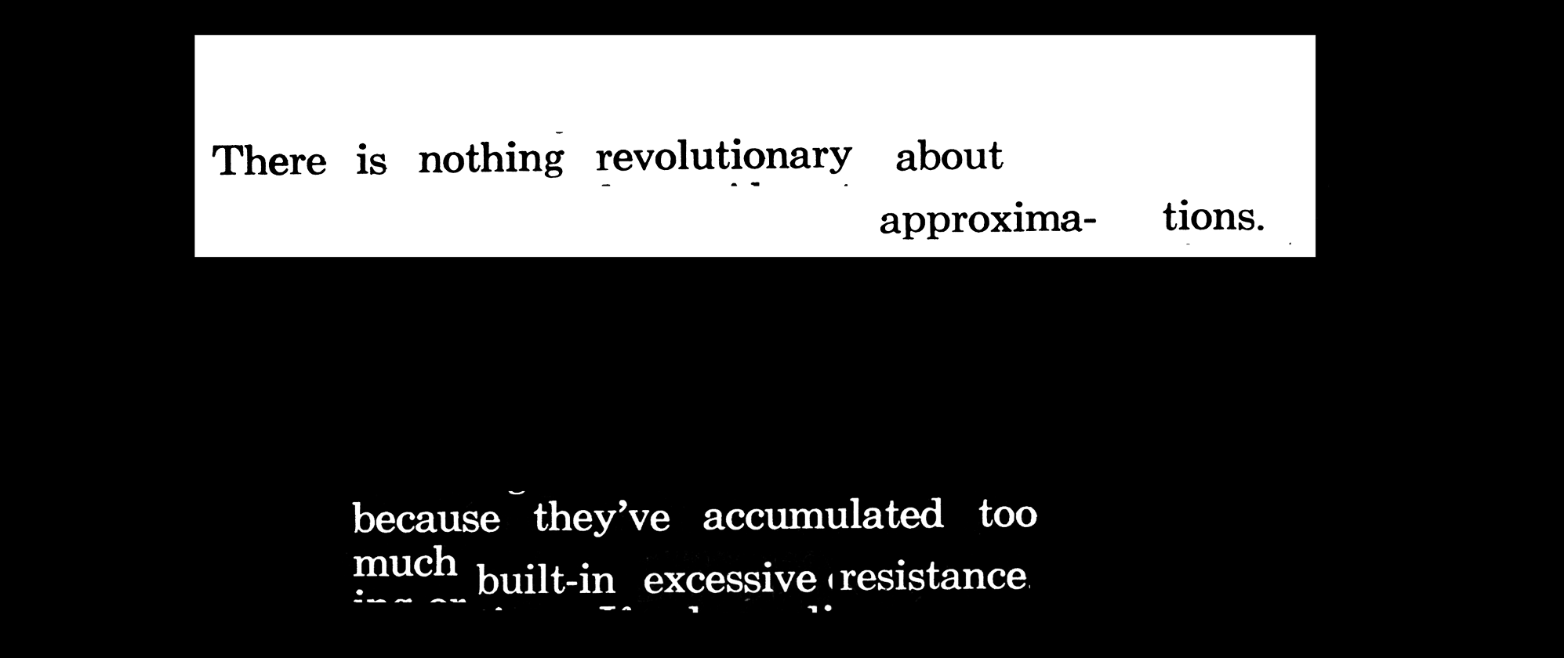 Approximations, 2019