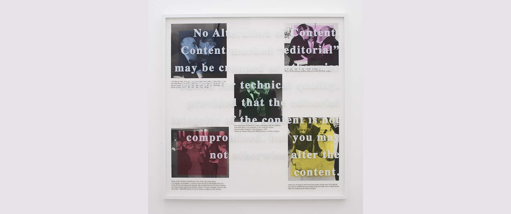 Property, J. Paul Getty, No Alteration of Content, 2019