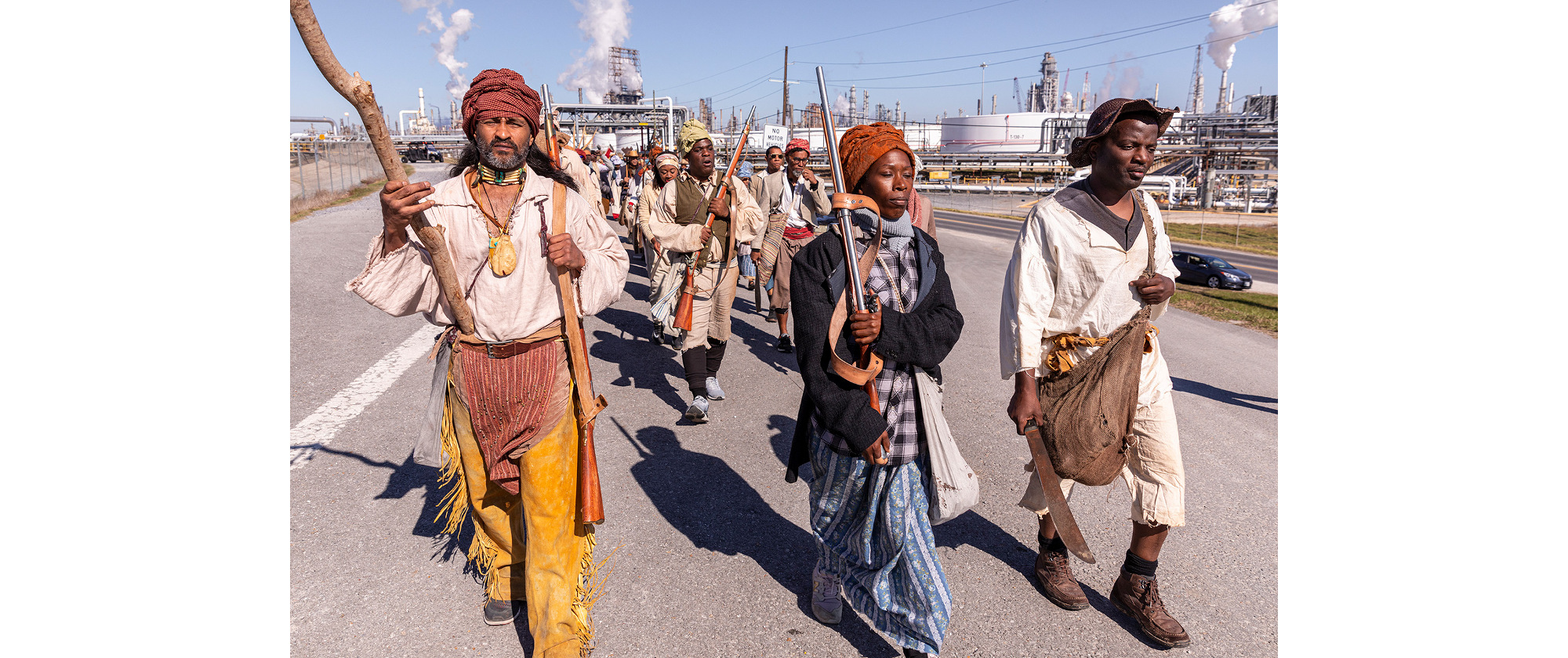 Slave Rebellion Reenactment, performance still 1, 2020