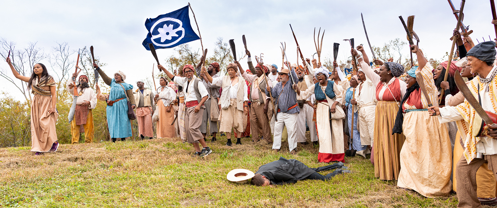 Slave Rebellion Reenactment, performance still 2, 2020