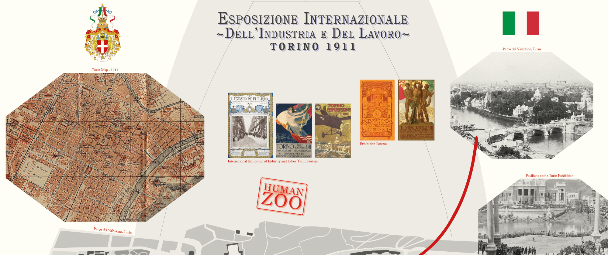 Human Zoo Series-Locations Turin, 1911, 2021